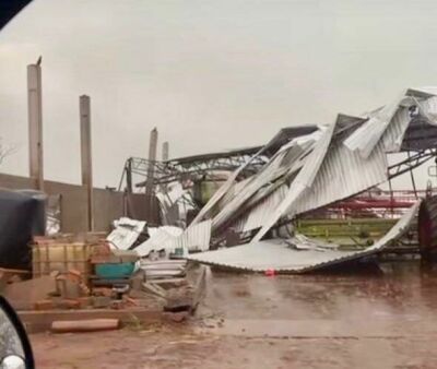 Imagem da notícia Vídeo: Paranhos é atingida por vendaval que deixa rastro de destruição na zona rural